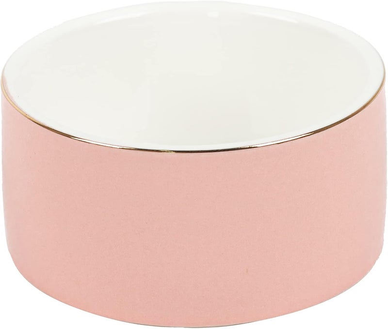 CROWNOS Paper Clip Holder Ceramic Paperclip Holders for Desk Organizer (Pink) - Image 1